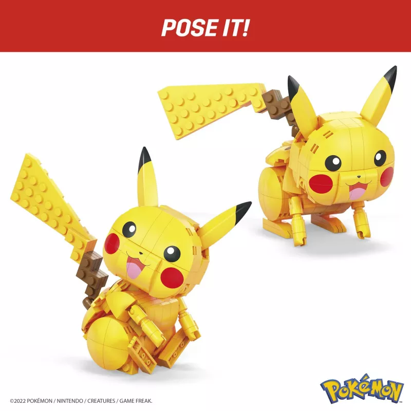 Set de construcción MEGA Pokémon Pikachu (211 piezas) con 1 figura de acción para niños