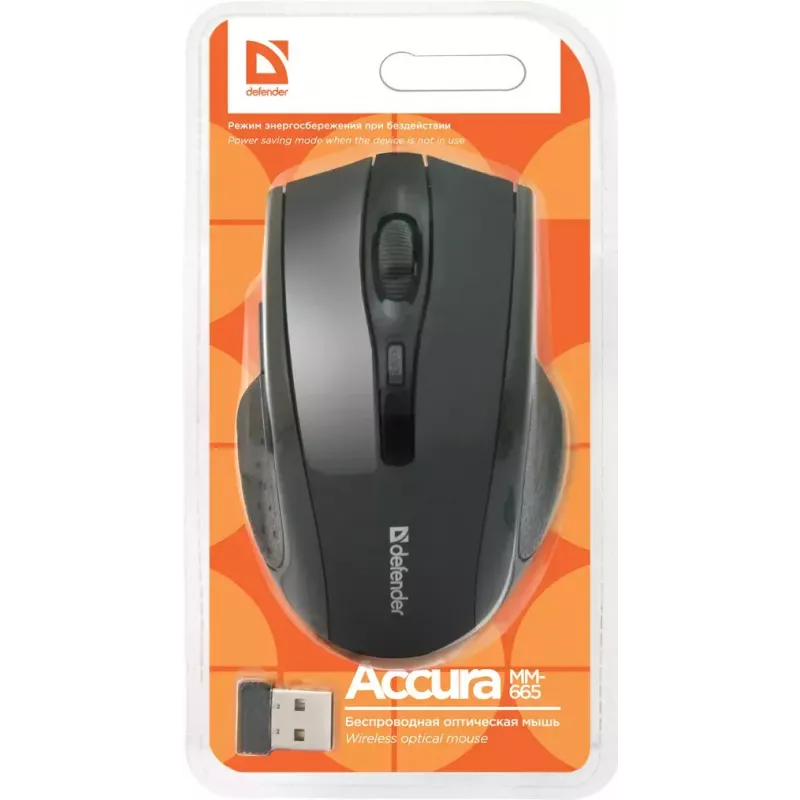 Ratón Defender Accura MM-665 RF inalámbrico