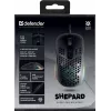 Ratón gaming con cable Defender Shepard GM-620L, óptico, 12800 DPI, 7P RGB