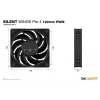 be quiet! SILENT WINGS PRO 4 | Ventilador de caja PWM 120mm 12 cm Negro 1 unidad
