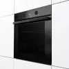 Horno empotrable Gorenje BOS6737E06FBG — 77 L multifunción, EcoClean, vapor, aire caliente, control mecánico, 59,5×59,5 cm, negro