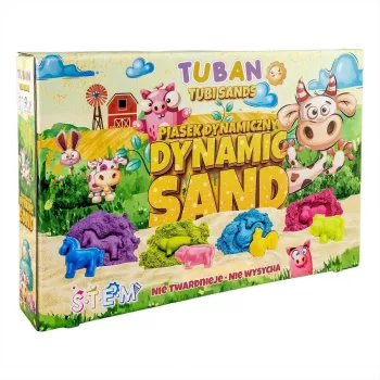 Arena cinética para niños Tuban DYNAMIC SAND SET – FARM Multicolor
