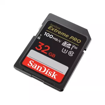 Tarjeta de memoria SanDisk Extreme PRO SDHC 32GB, lectura 100 MB/s, escritura 90 MB/s, UHS-I, Class 10, U3, V30