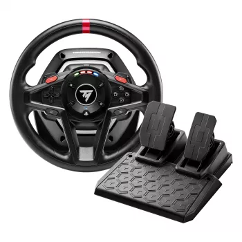 Thrustmaster T128 negro USB volante + pedales analógico PC, PlayStation 4, PlayStation 5