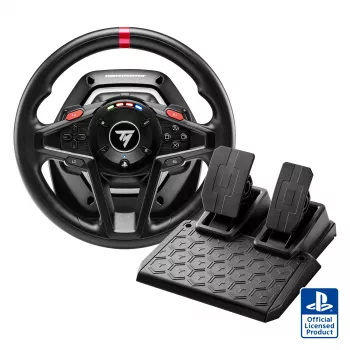 Thrustmaster T128 negro USB volante + pedales analógico PC, PlayStation 4, PlayStation 5