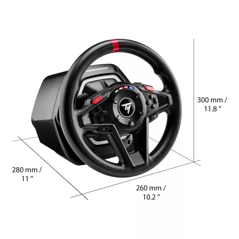 Thrustmaster T128 negro USB volante + pedales analógico PC, PlayStation 4, PlayStation 5