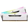 Memoria RAM CORSAIR 32GB DDR4 3200MHz C16 (2x16GB) Vengeance RGB Pro blanco