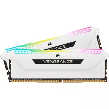 Memoria RAM CORSAIR 32GB DDR4 3200MHz C16 (2x16GB) Vengeance RGB Pro blanco