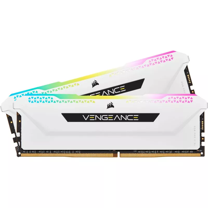 Memoria RAM CORSAIR 32GB DDR4 3200MHz C16 (2x16GB) Vengeance RGB Pro blanco