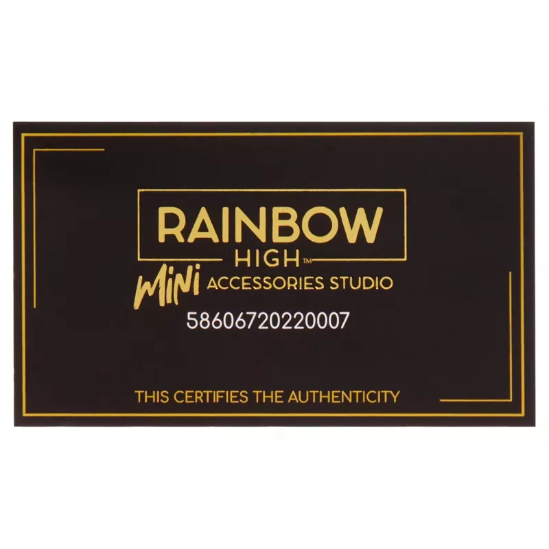 Rainbow High Accessories Studio Series 1, surtido H en bolsa PDQ Doll