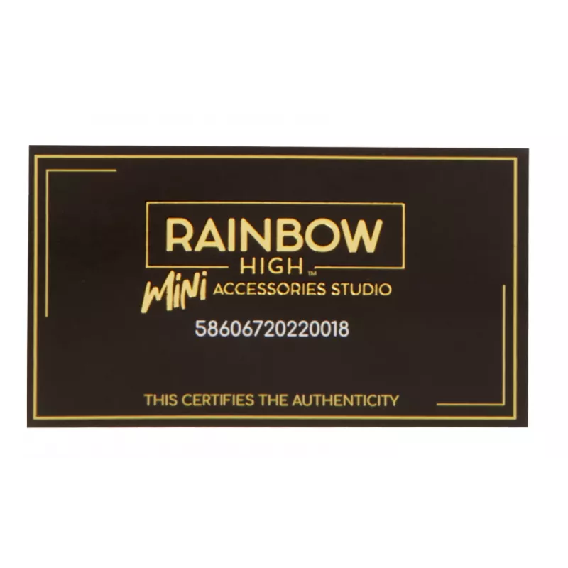 Rainbow High Accessories Studio Series 1, surtido H en bolsa PDQ Doll