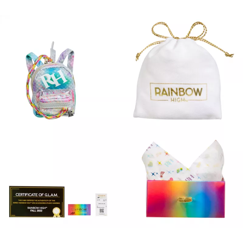 Rainbow High Accessories Studio Series 1, surtido H en bolsa PDQ Doll