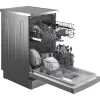 Lavavajillas slim Beko BDFS15020X, 10 cubiertos, 45 cm, 47 dB, 5 programas, motor inverter