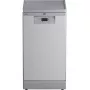 Lavavajillas slim Beko BDFS15020X, 10 cubiertos, 45 cm, 47 dB, 5 programas, motor inverter