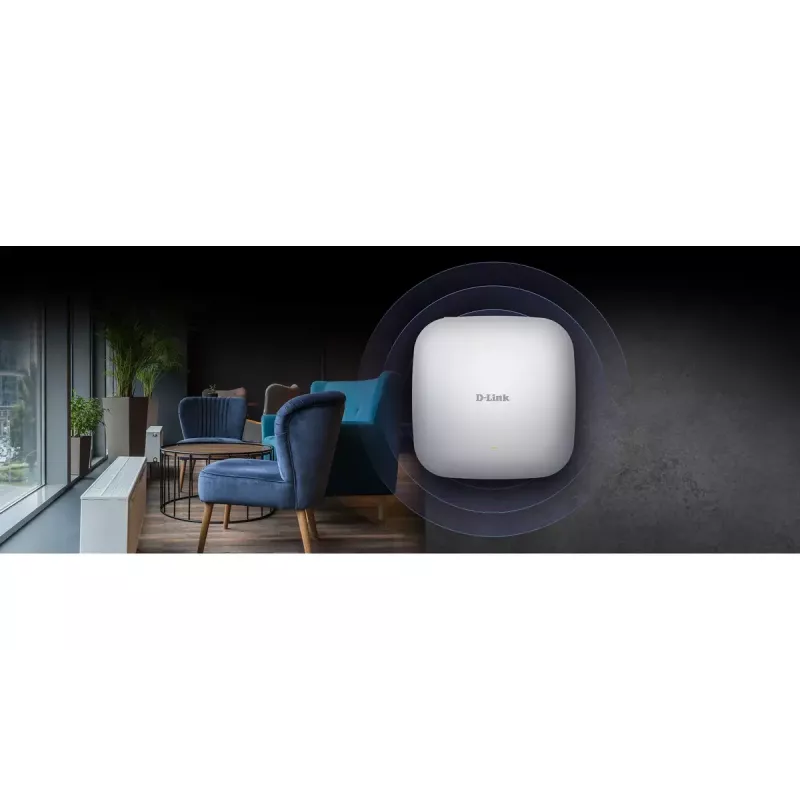 Punto de acceso D-Link AX1800 Wi-Fi 6 Dual-Band PoE