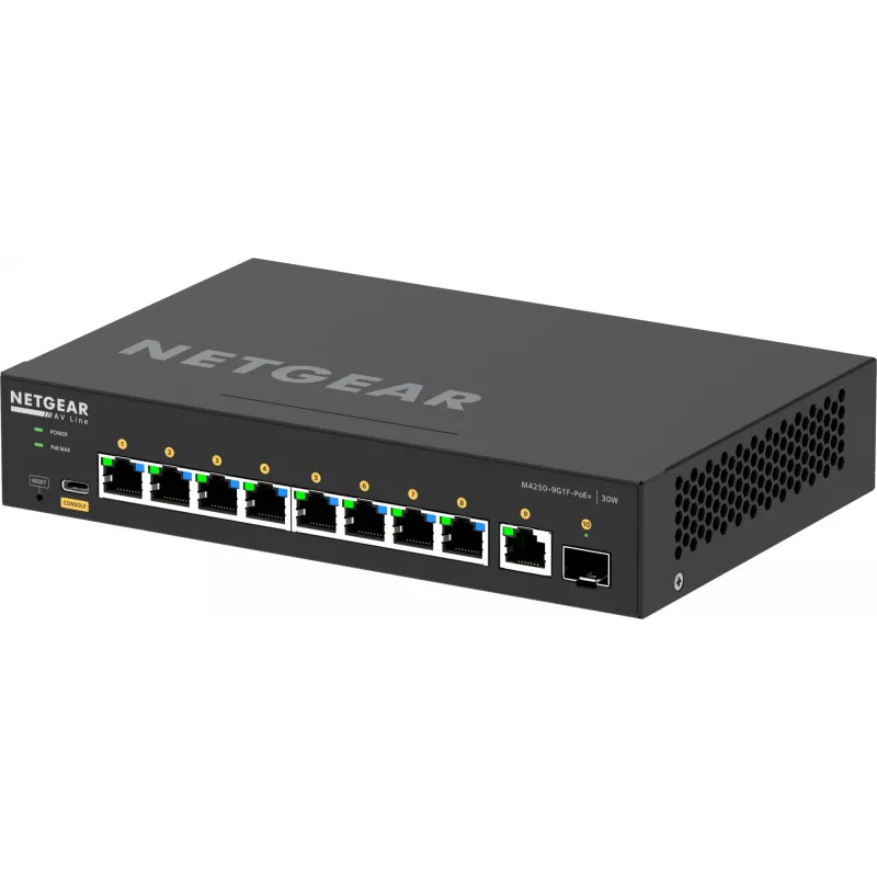 Switch gestionado NETGEAR GSM4210PD-100EUS 8x1G PoE+ 110W 1xSFP