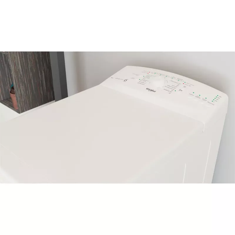 Whirlpool TDLR 6040L PL/N lavadora de libre instalación de carga superior, 6 kg, 1000 rpm, blanca