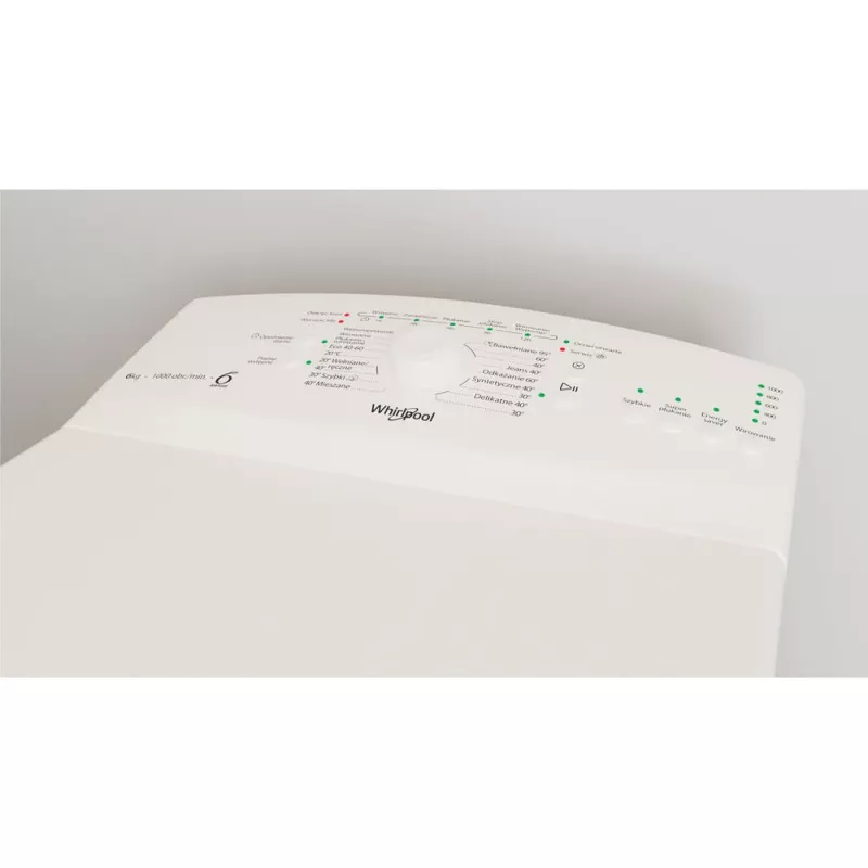 Whirlpool TDLR 6040L PL/N lavadora de libre instalación de carga superior, 6 kg, 1000 rpm, blanca