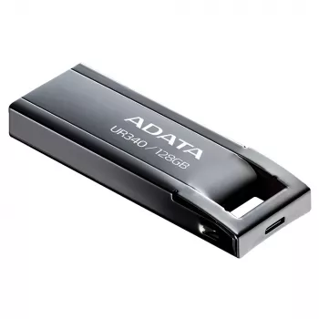 Memoria USB ADATA UR340 128 GB USB Type-A 3.2 Gen 2, carcasa de metal, negra