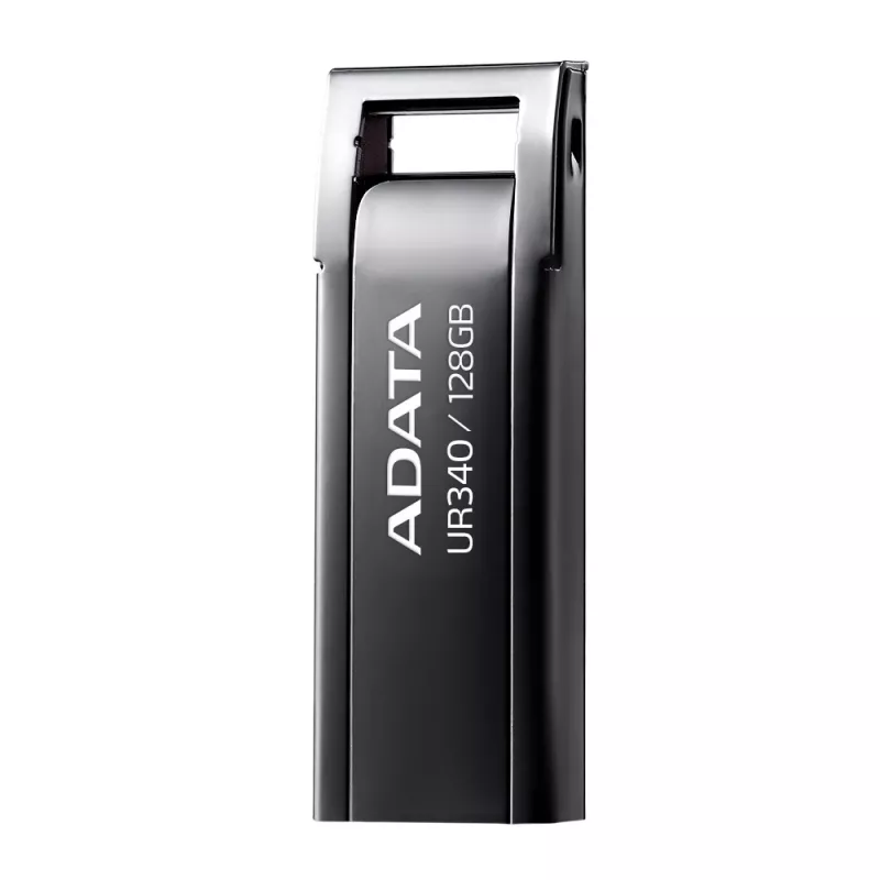 Memoria USB ADATA UR340 128 GB USB Type-A 3.2 Gen 2, carcasa de metal, negra