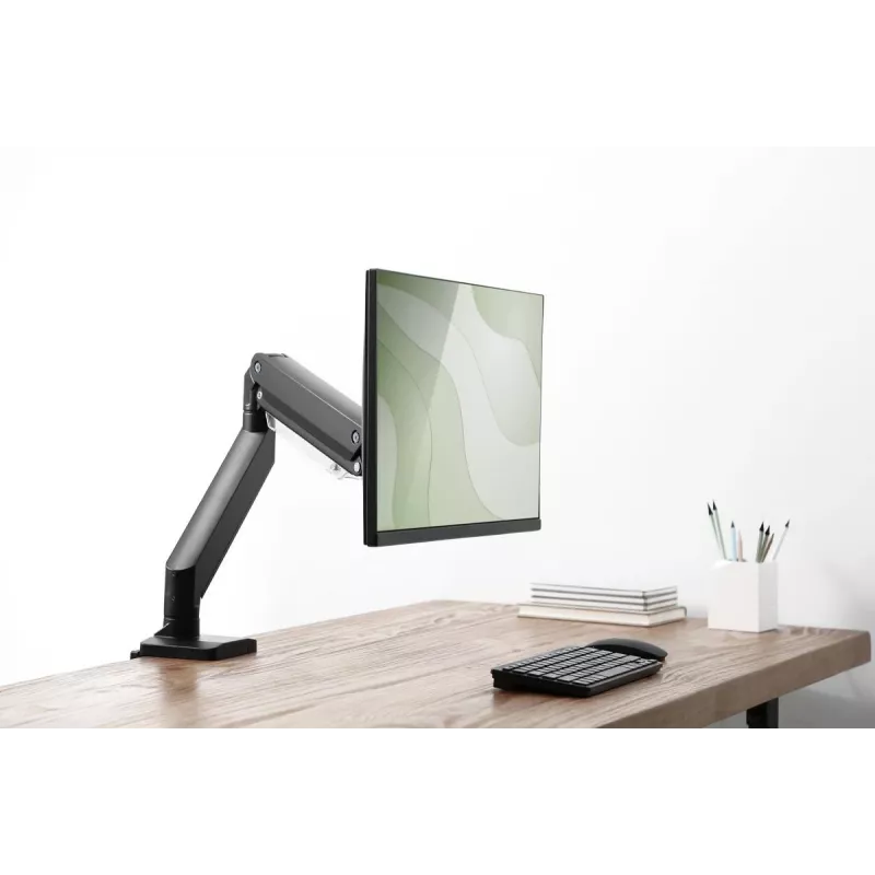 Soporte de sobremesa DIGITUS para monitor con brazo de gas individual 35 pulgadas, 15 kg máx. negro