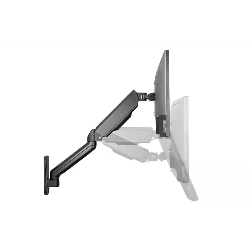 Soporte de pared DIGITUS para monitor con brazo de gas individual 32 pulgadas 9 kg máx negro