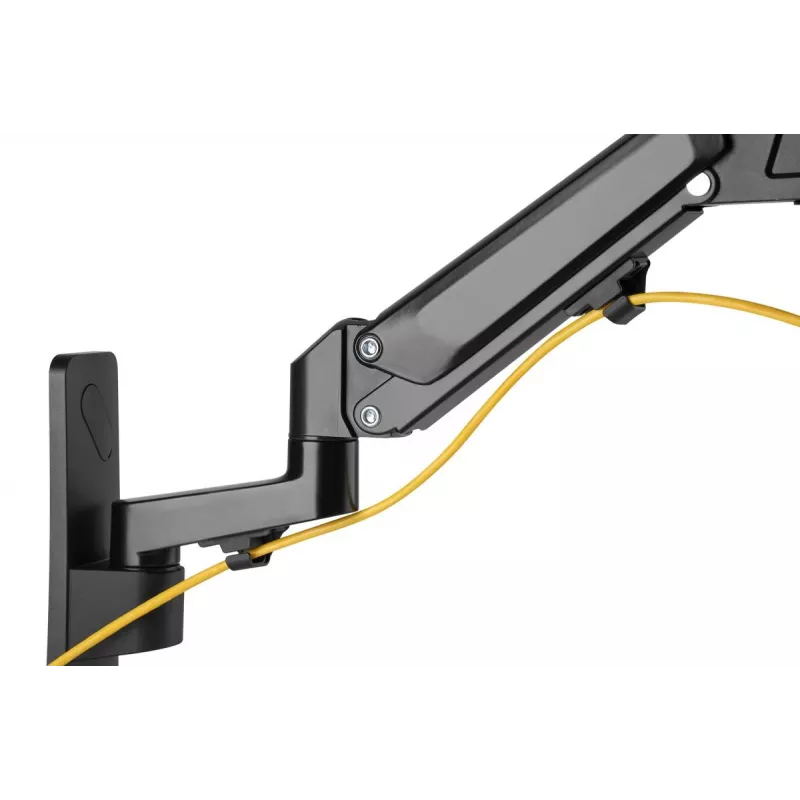 Soporte de pared DIGITUS para monitor con brazo de gas individual 43 pulgadas, máx. 23 kg - negro