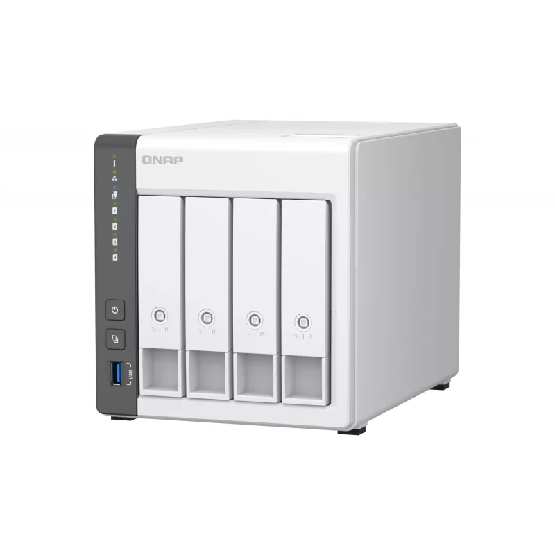 QNAP TS-433 NAS Torre ARM Cortex-A55 4 GB 0 TB QNAP QTS Blanco