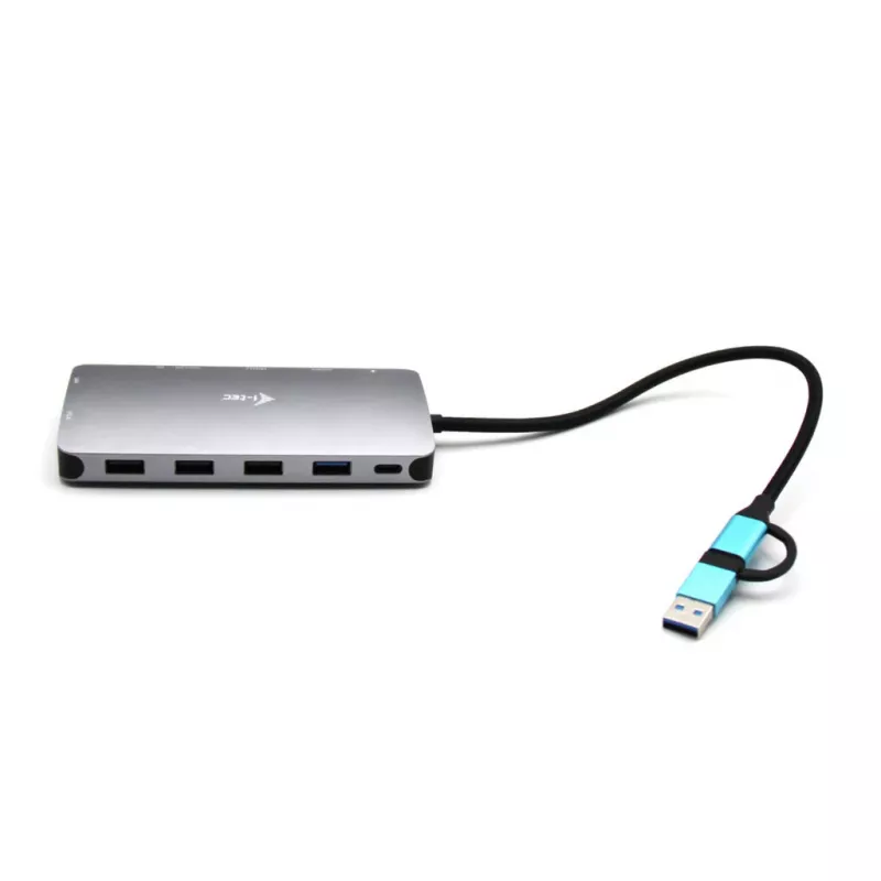 i-tec USB 3.0 USB-C/Thunderbolt 3x Display Metal Nano Dock con LAN + Power Delivery 100 W
