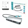 i-tec USB 3.0 USB-C/Thunderbolt 3x Display Metal Nano Dock con LAN + Power Delivery 100 W