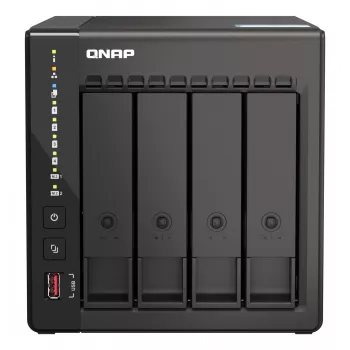QNAP TS-453E NAS Torre Intel® Celeron® J6412 8 GB 0 TB QNAP QTS Negro