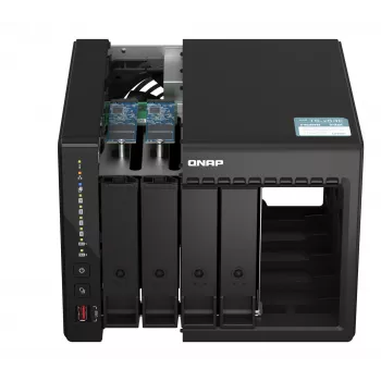 QNAP TS-453E NAS Torre Intel® Celeron® J6412 8 GB 0 TB QNAP QTS Negro