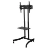 Techly ICA-TR23 soporte de TV móvil con ruedas, 32-70 pulgadas, 40 kg, con estante