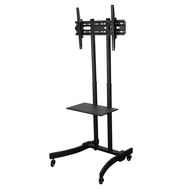 Techly ICA-TR23 soporte de TV móvil con ruedas, 32-70 pulgadas, 40 kg, con estante
