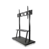 Soporte de suelo portátil TECHLY Signage Display Mount ICA-TR31 para pantallas de 55–120 pulgadas, VESA 1200x600, carga máx. 150 kg, negro