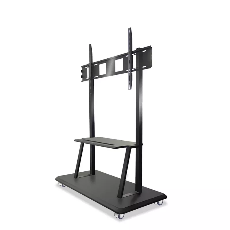 Soporte de suelo portátil TECHLY Signage Display Mount ICA-TR31 para pantallas de 55–120 pulgadas, VESA 1200x600, carga máx. 150 kg, negro