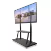 Soporte de suelo portátil TECHLY Signage Display Mount ICA-TR31 para pantallas de 55–120 pulgadas, VESA 1200x600, carga máx. 150 kg, negro
