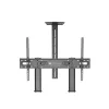 Techly Carro de suelo de acero con soporte ajustable en altura para TV de 60'' a 100''