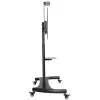 Techly Carro de suelo de acero con soporte ajustable en altura para TV de 60'' a 100''