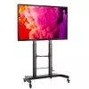 Techly Carro de suelo de acero con soporte ajustable en altura para TV de 60'' a 100''