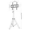 Soporte de suelo universal Techly para televisores de 17-60 pulgadas