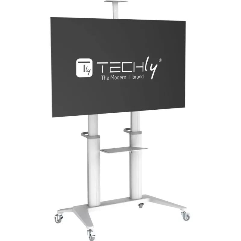 Techly ICA-TR49W Carro/Soporte multimedia blanco para pantalla plana