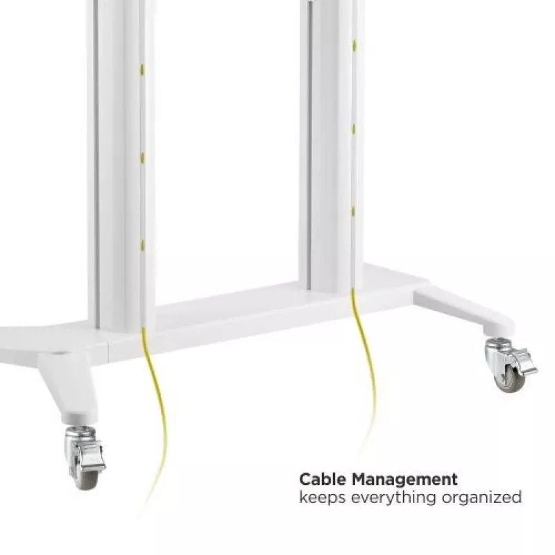 Techly ICA-TR49W Carro/Soporte multimedia blanco para pantalla plana