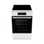 Cocina independiente Gorenje GEIT5C60WPG eléctrica con placa de inducción por zonas blanca