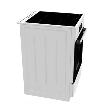 Cocina independiente Gorenje GEIT5C60WPG eléctrica con placa de inducción por zonas blanca