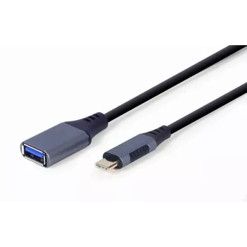 GEMBIRD Cable USB 3.0 OTG Type-C a USB Type-A (CM/AF), gris espacial
