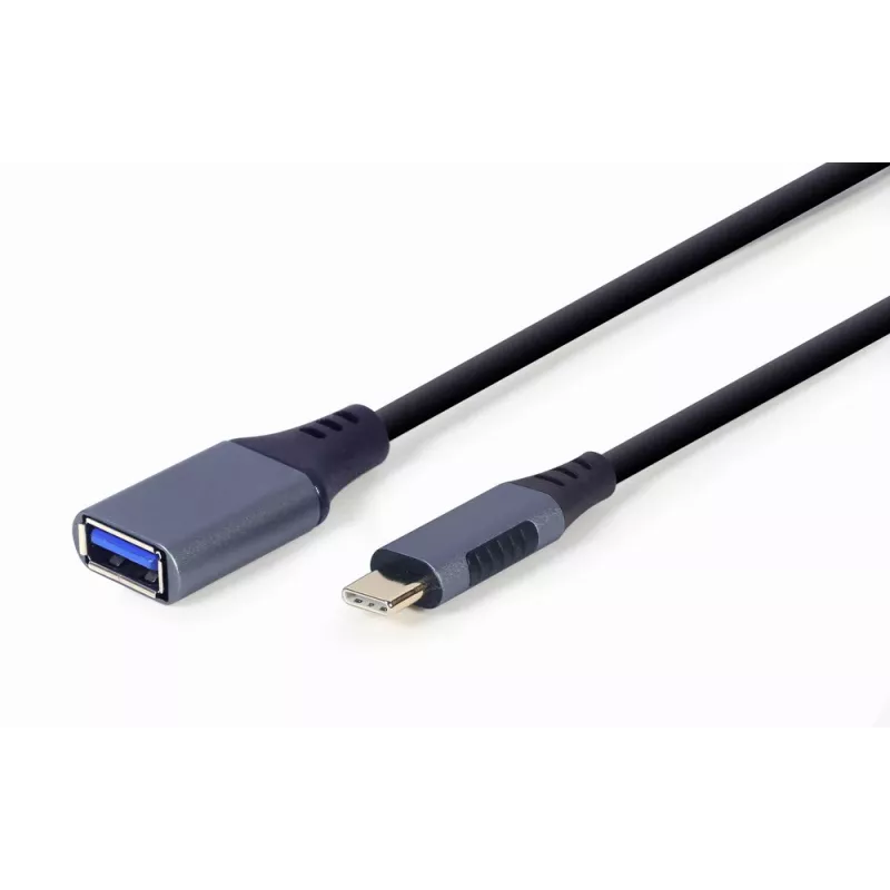 GEMBIRD Cable USB 3.0 OTG Type-C a USB Type-A (CM/AF), gris espacial