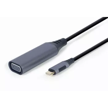 GEMBIRD Adaptador de pantalla USB Type-C a VGA, 15 cm, gris espacial