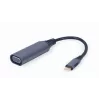 GEMBIRD Adaptador de pantalla USB Type-C a VGA, 15 cm, gris espacial