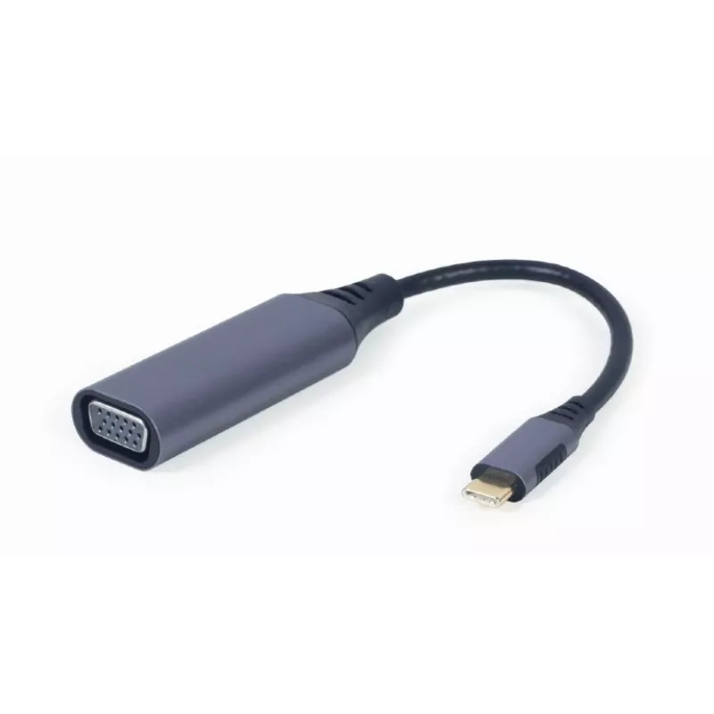 GEMBIRD Adaptador de pantalla USB Type-C a VGA, 15 cm, gris espacial